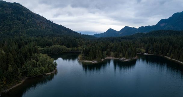 Hicks Lake Aerial Panorama - Fotografie, Obrázek