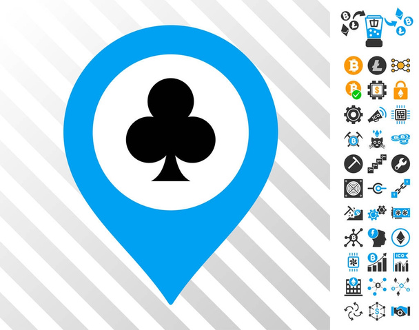 Casino Map Marker Cards with Bonus - Vettoriali, immagini