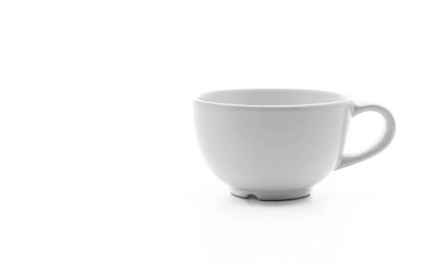 empty white coffee cup  - Фото, изображение