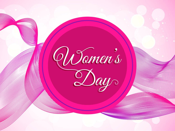 Happy Women's Day celebration design. - Vektor, kép