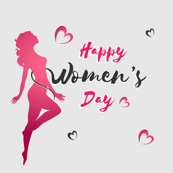Happy Women's Day celebration design. - Vettoriali, immagini