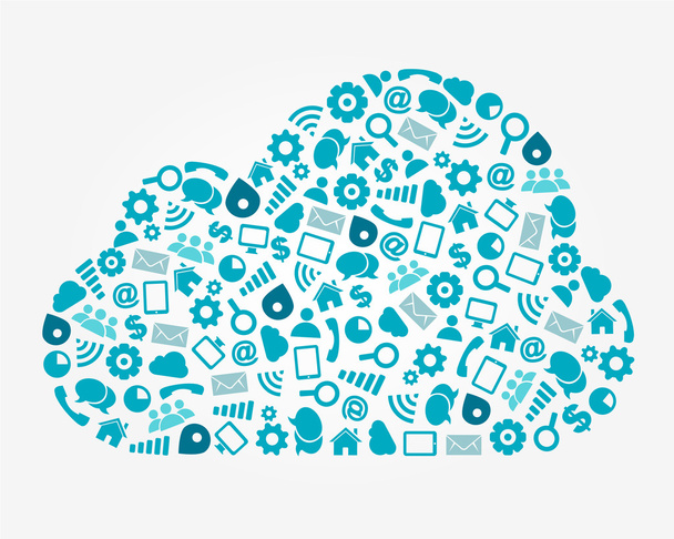 Cloud Computing Service Concept - Vector, Image