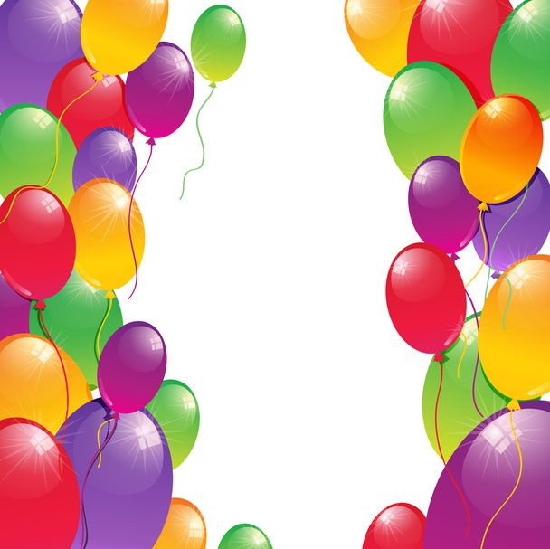 Balões festivos
 - Vetor, Imagem
