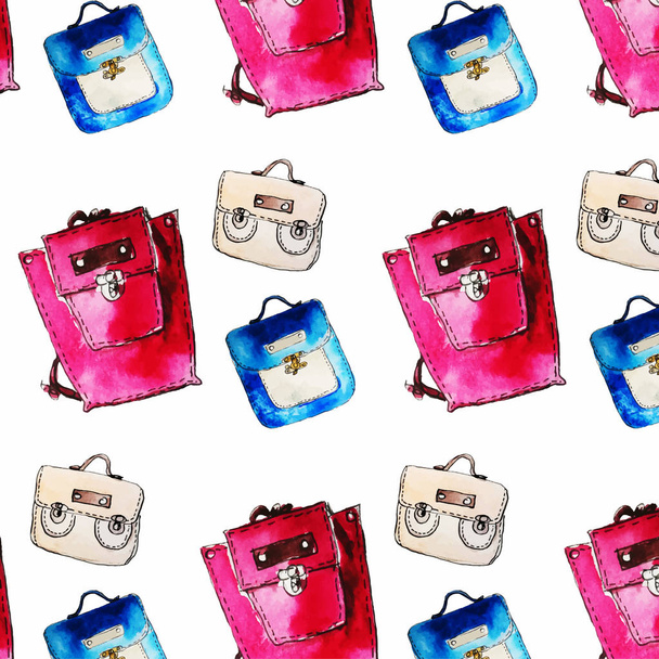 Bags and backpacks illustration - Vetor, Imagem