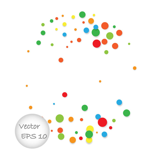 Bright background with circles - vector - ベクター画像