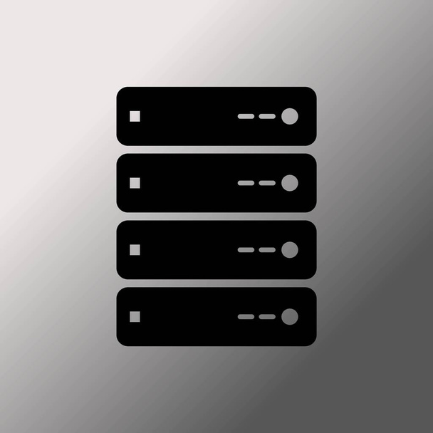 Computer-Server-Symbol, Vektorillustration - Vektor, Bild