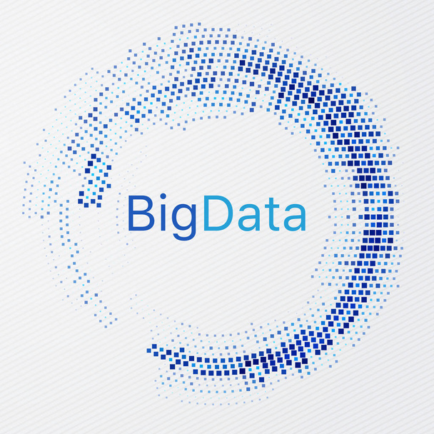 Bigdata 技術加工インフォ グラフィック デザイン - ベクター画像