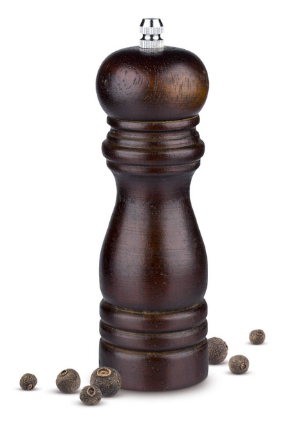 Moinho de pimenta isolado no fundo branco - Foto, Imagem