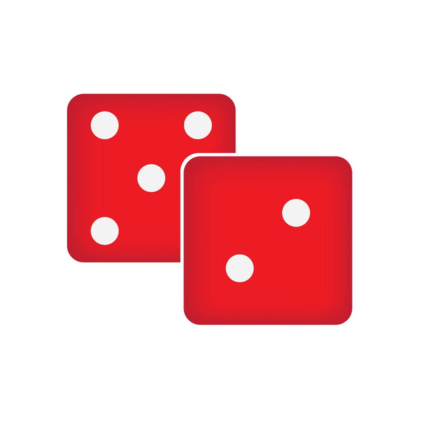 jogos de azar casino dices icon- ilustração vetorial
 - Vetor, Imagem