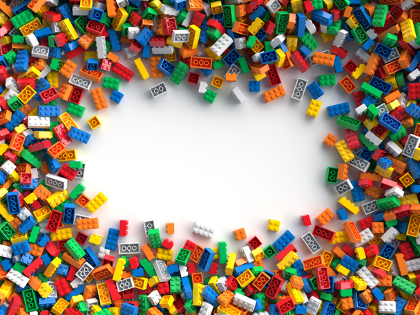 Briques de jouet colorées avec place pour votre contenu
 - Photo, image