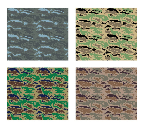 camouflage patroon ontwerp met verschillende kleuren - Vector, afbeelding