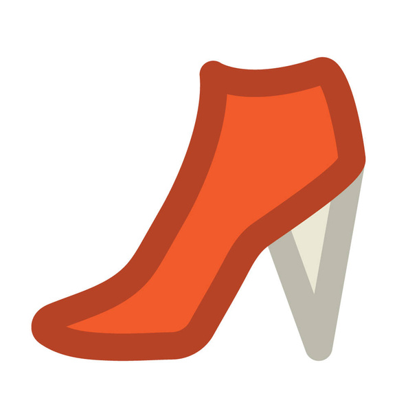 Clog Shoes Bold Vector Icon - Vector, Imagen