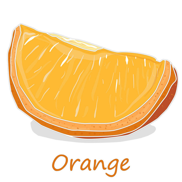 白い背景に隔離された新鮮なオレンジ - 写真・画像