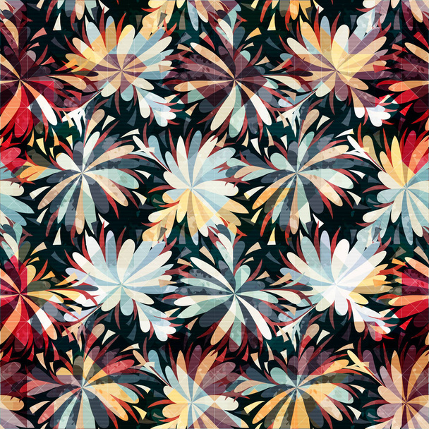 Seamless pattern. Vintage decorative elements. Hand drawn background - Вектор,изображение