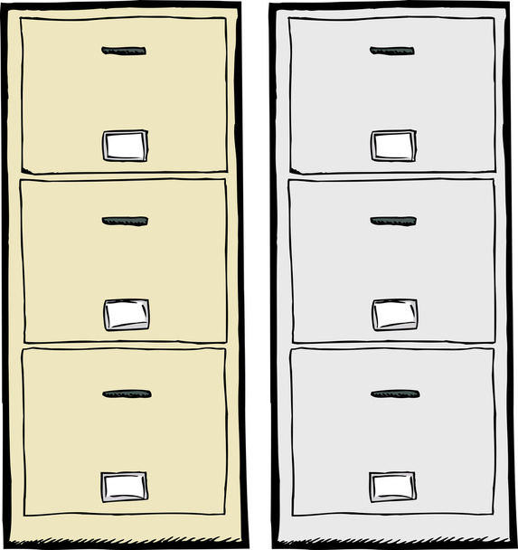 Illustration du Cabinet de classement
 - Vecteur, image