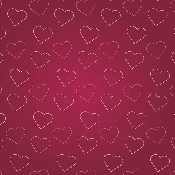 San Valentino. Modello di cuore rosa, sfondo con cuori
. - Vettoriali, immagini