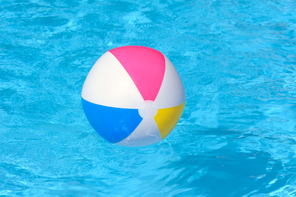 Colorful ball in swimming pool - 写真・画像