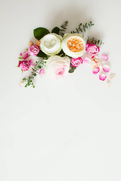Floral wedding frame - Foto, Imagen