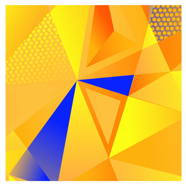 Векторний абстрактний геометричний куб і трикутник кутовий барвистий візерунок. Фон для дизайну компонування та плаката
. - Вектор, зображення