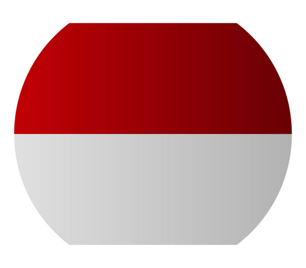 drapeau indonesia sur fond blanc
 - Vecteur, image