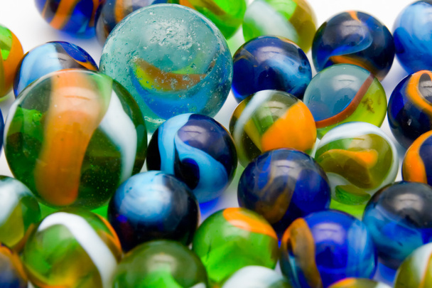 Bolas de mármore coloridas como fundo
 - Foto, Imagem