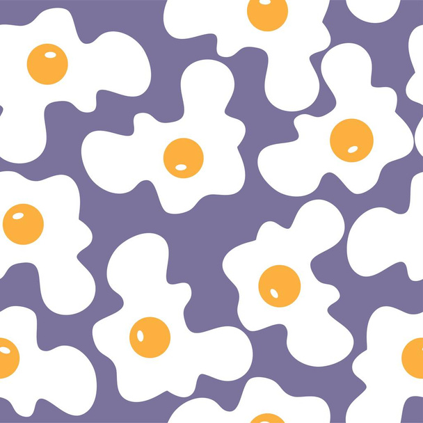 Scrambled eggs, vector illustration. Bright icon. Popular breakf - Vecteur, image