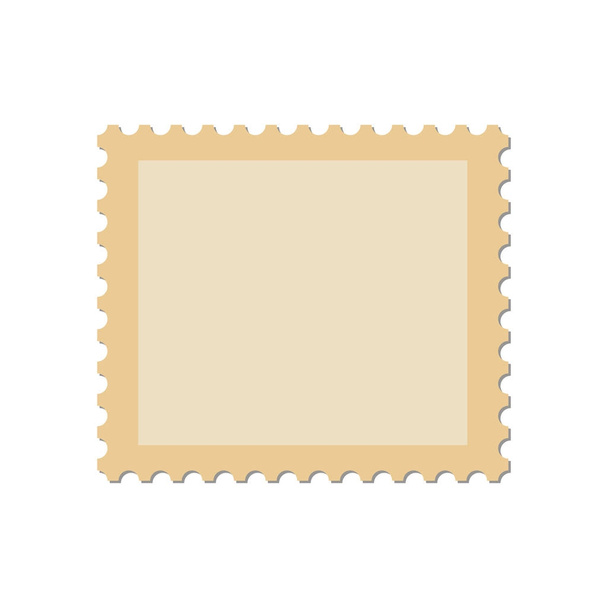 Blank postage stamp, vector - Vector, Image