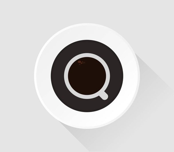 Kaffeetasse Symbol auf weißem Hintergrund - Vektor, Bild