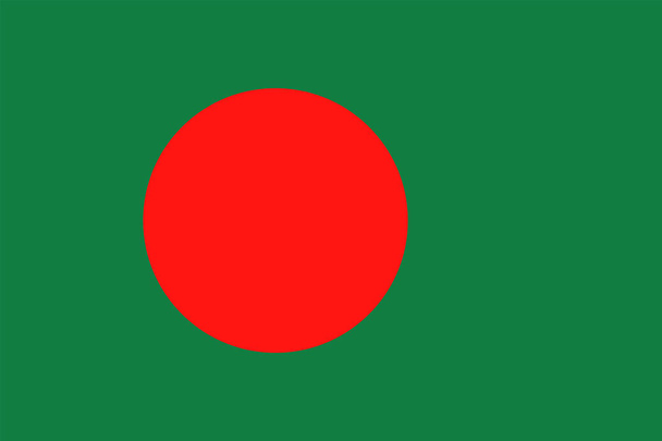 Bangladesh vlagpictogram Vector plat - Vector, afbeelding