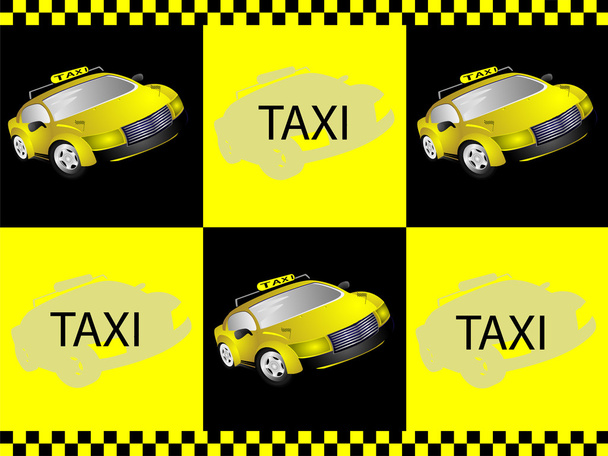 Taxi and sign - Photo, Image