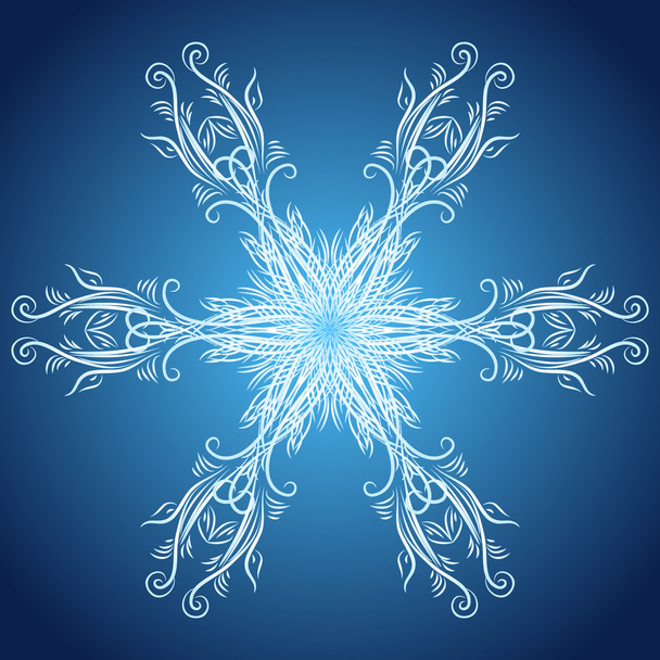 Abstract christmas snowflake - Vektor, Bild