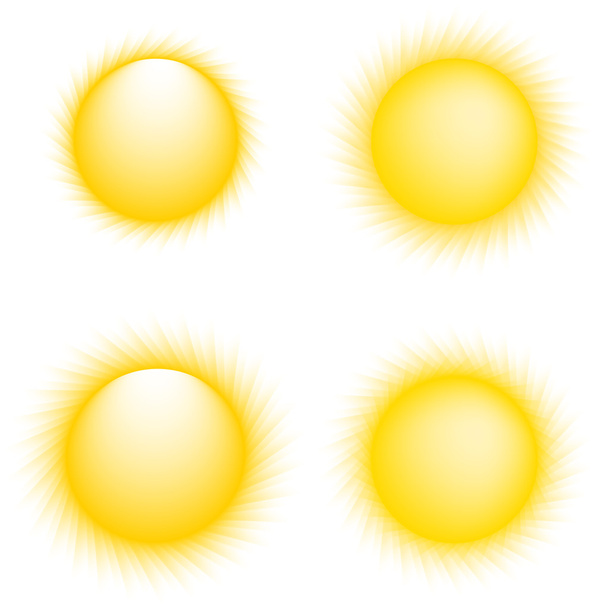Icone del Sole Vettore. Collezione Sun
 - Vettoriali, immagini