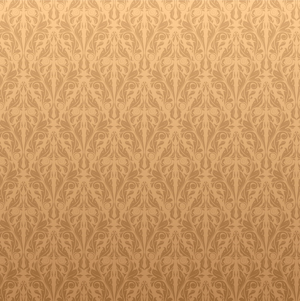 古典的な壁紙パターンでエレガントなダマスク織の背景 - ベクター画像