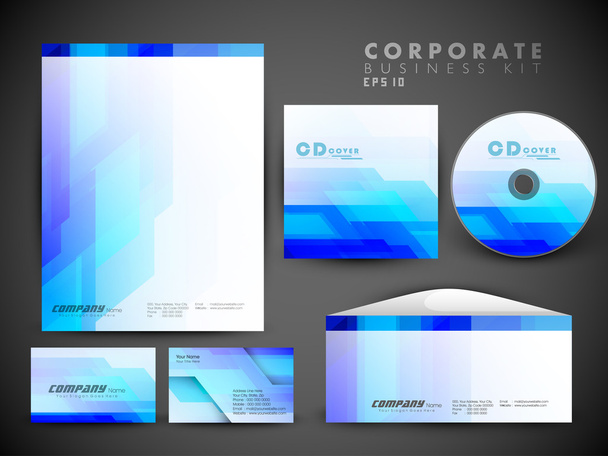 Professional corporate identity kit or business kit for your bus - Vector, Image