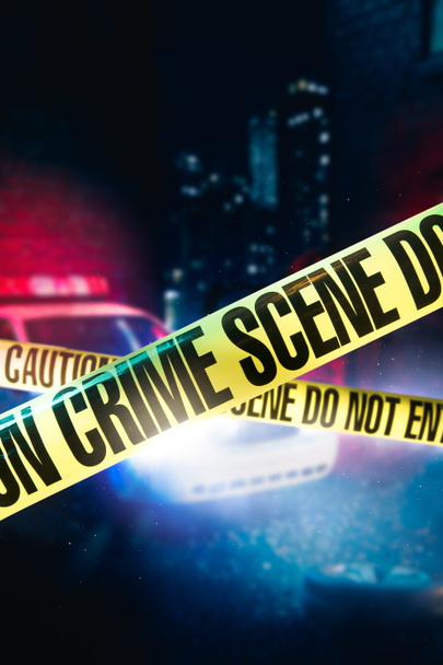 high contrast image of a crime scene - Photo, Image