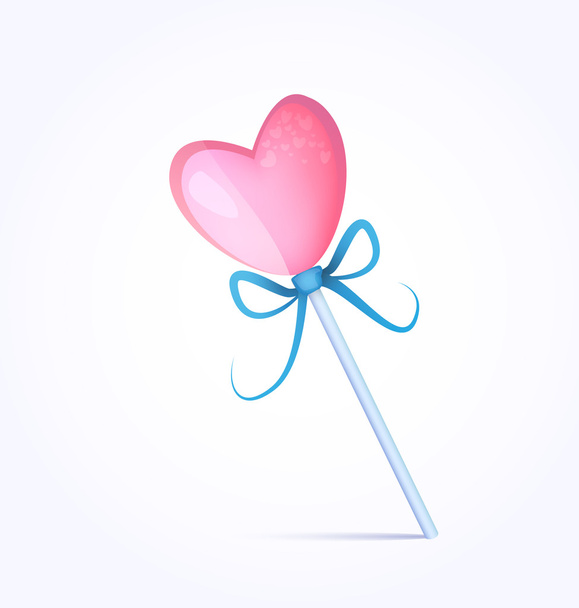Иллюстрация изолированных сердечных конфет
 - Вектор,изображение