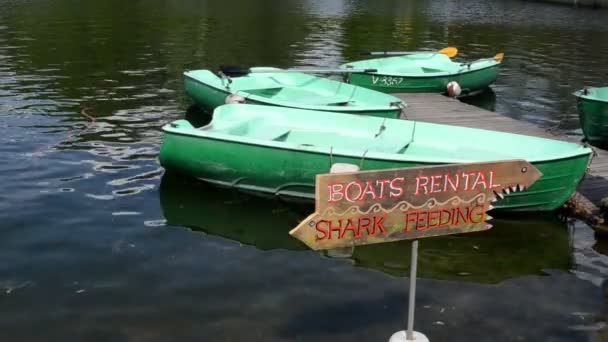 Boat rent water ripple - Footage, Video
