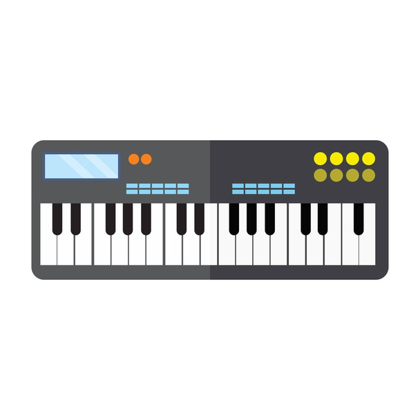 Keyboard Piano Instrument Vector Illustration Graphic - Vettoriali, immagini