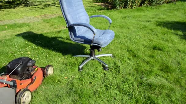 Трава вирізала офісне крісло
 - Кадри, відео