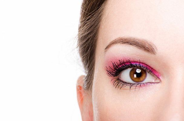 μάτι όμορφη γυναίκα με μακιγιάζ - Φωτογραφία, εικόνα