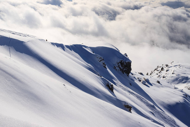 snow-covered ridge from the top of Piazzo - Alpi Orobie - Φωτογραφία, εικόνα