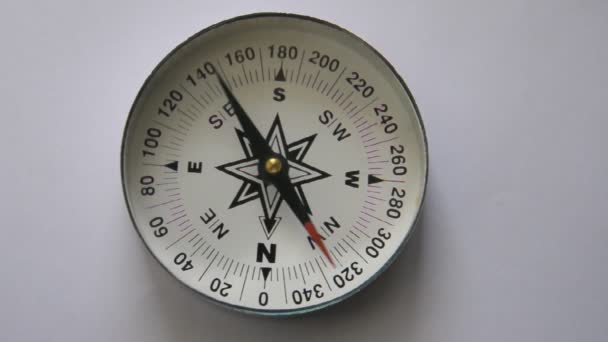 Rotating needle of compass - Footage, Video