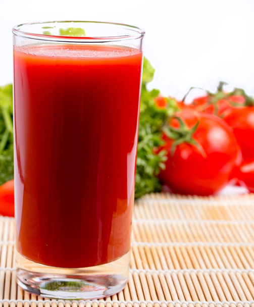Tomato Juice Glass Indicates Refresh Thirsty And Refreshments  - Photo, Image