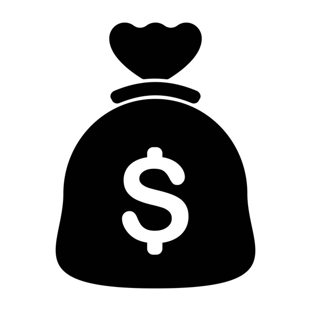 Money bag icon image - Vector, imagen