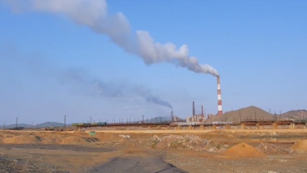 Working factories cause of environmental pollution - Footage, Video