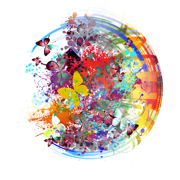 abstract kleurrijk spatten  - Foto, afbeelding