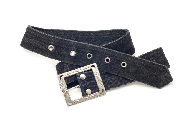 Jeans belt macro - Photo, Image