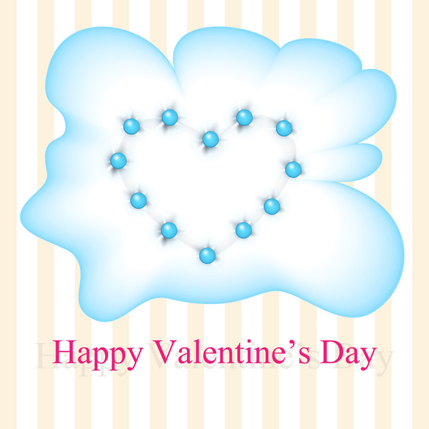 Vector greeting card for Valentine's day. - Vector, Image
