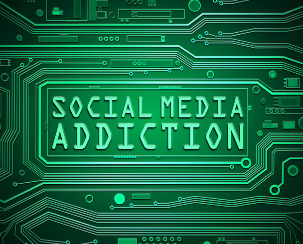 Concepto de adicción a las redes sociales. - Foto, imagen
