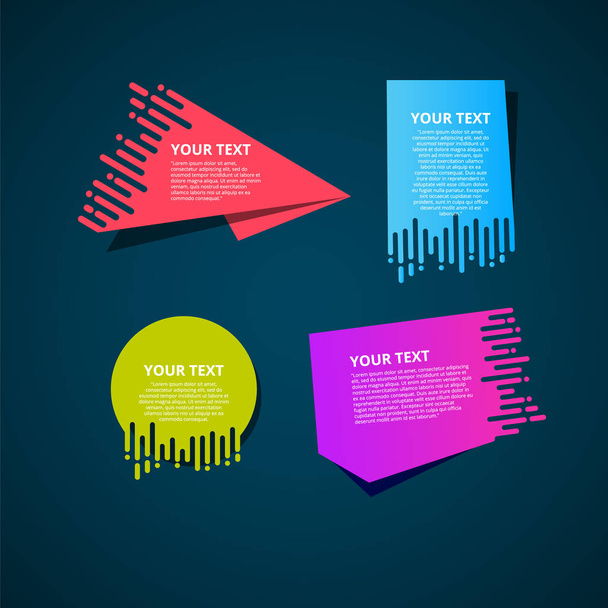 Vector abstract speed geometric origami. banner  - Vector, Image